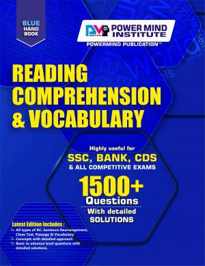 SSC English Medium Reading Comprehension & Vocabulary Book