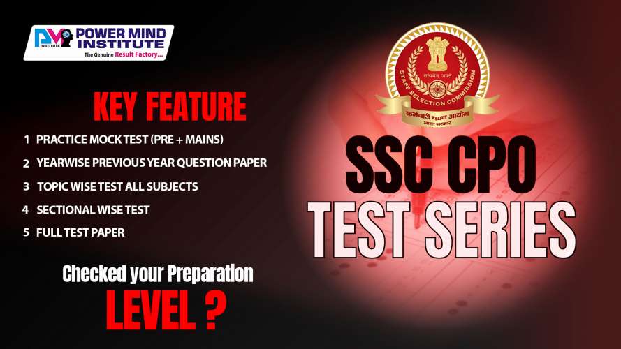 SSC CPO 2024 Mock Test 1 Tier 1